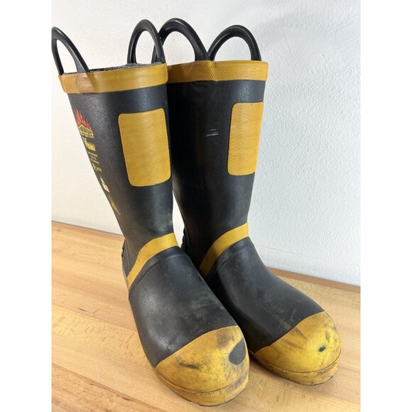 Viking Men's 14” Felt Lined Firefighter/EMS Steel Toe Rubber Boots Size 9 M - Picture 2 of 12